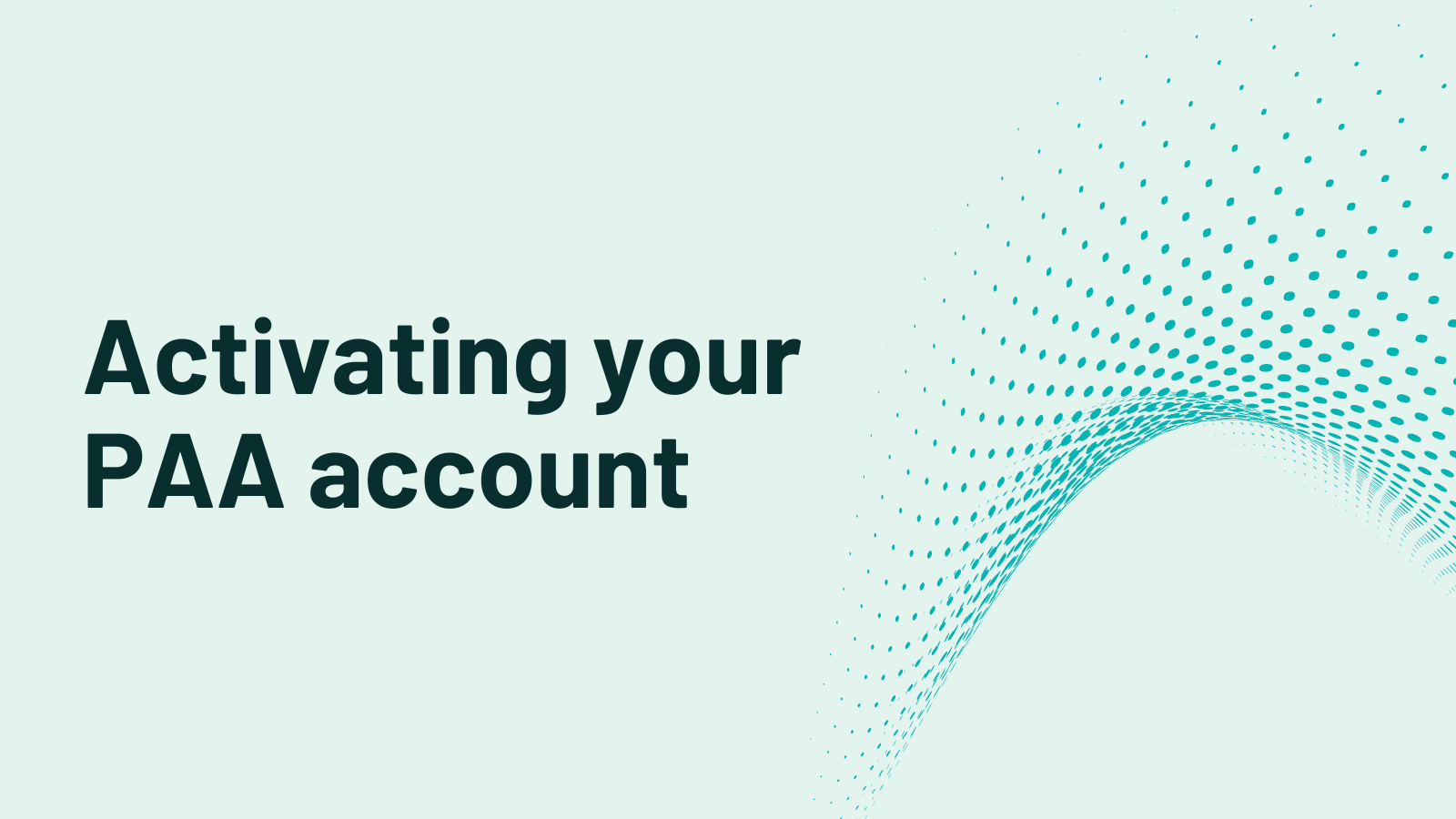 How to activate your new member account